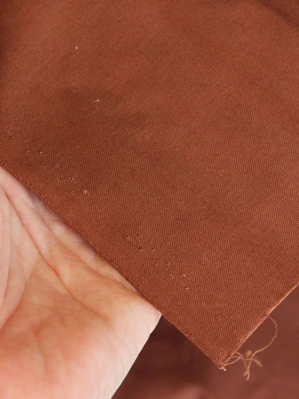 Vintage Fabric Fat Quarter, Brown Cotton Quilt Fabric Scrap, 18x22" - Picture 7 of 10